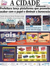 Capa do jornal Jornal A Cidade de Votuporanga 10/08/2023