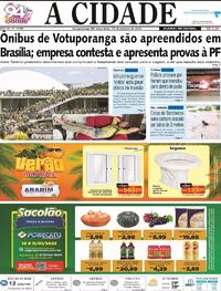 Capa do jornal Jornal A Cidade de Votuporanga 11/01/2023