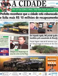 Capa do jornal Jornal A Cidade de Votuporanga 11/02/2023