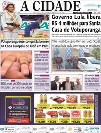 Capa do jornal Jornal A Cidade de Votuporanga 11/05/2023