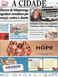 Capa do jornal Jornal A Cidade de Votuporanga 11/10/2023