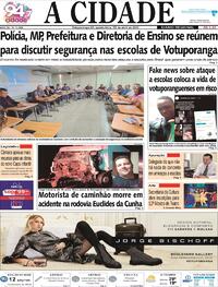 Capa do jornal Jornal A Cidade de Votuporanga 12/04/2023