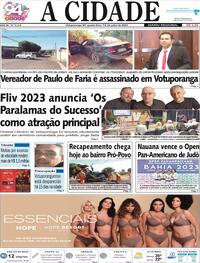 Capa do jornal Jornal A Cidade de Votuporanga 12/07/2023