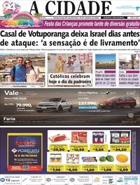 Capa do jornal Jornal A Cidade de Votuporanga 12/10/2023