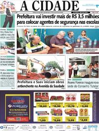 Capa do jornal Jornal A Cidade de Votuporanga 13/04/2023