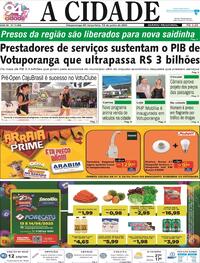 Capa do jornal Jornal A Cidade de Votuporanga 13/06/2023