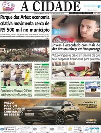 Capa do jornal Jornal A Cidade de Votuporanga 14/01/2023