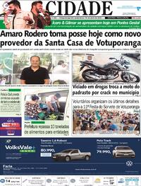 Capa do jornal Jornal A Cidade de Votuporanga 14/04/2023