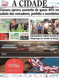 Capa do jornal Jornal A Cidade de Votuporanga 14/12/2023