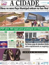 Capa do jornal Jornal A Cidade de Votuporanga 15/02/2023
