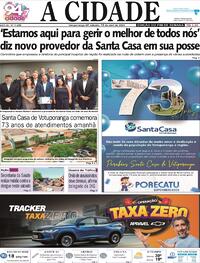 Capa do jornal Jornal A Cidade de Votuporanga 15/04/2023