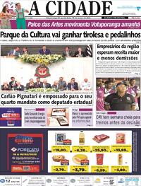Capa do jornal Jornal A Cidade de Votuporanga 16/03/2023