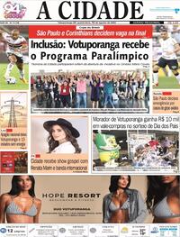 Capa do jornal Jornal A Cidade de Votuporanga 16/08/2023
