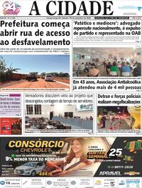 Capa do jornal Jornal A Cidade de Votuporanga 16/09/2023