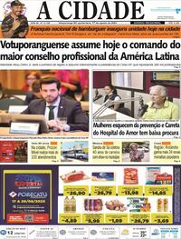 Capa do jornal Jornal A Cidade de Votuporanga 17/08/2023