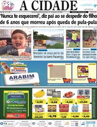 Capa do jornal Jornal A Cidade de Votuporanga 17/10/2023