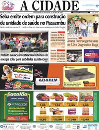 Capa do jornal Jornal A Cidade de Votuporanga 18/04/2023