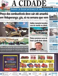 Capa do jornal Jornal A Cidade de Votuporanga 18/05/2023