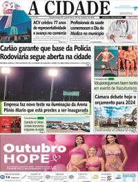 Capa do jornal Jornal A Cidade de Votuporanga 18/10/2023