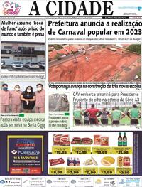 Capa do jornal Jornal A Cidade de Votuporanga 19/01/2023