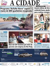 Capa do jornal Jornal A Cidade de Votuporanga 19/05/2023