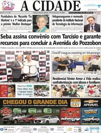 Capa do jornal Jornal A Cidade de Votuporanga 19/12/2023
