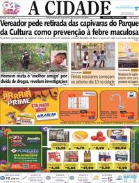 Capa do jornal Jornal A Cidade de Votuporanga 20/06/2023