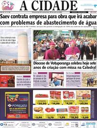 Capa do jornal Jornal A Cidade de Votuporanga 20/07/2023