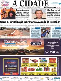 Capa do jornal Jornal A Cidade de Votuporanga 21/09/2023