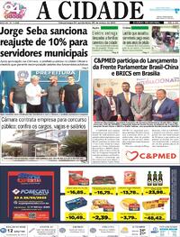 Capa do jornal Jornal A Cidade de Votuporanga 23/03/2023