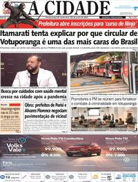 Capa do jornal Jornal A Cidade de Votuporanga 23/06/2023