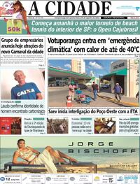 Capa do jornal Jornal A Cidade de Votuporanga 23/08/2023