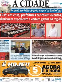 Capa do jornal Jornal A Cidade de Votuporanga 23/09/2023