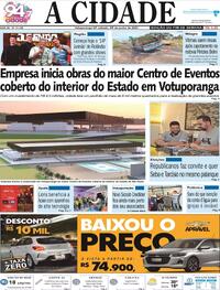 Capa do jornal Jornal A Cidade de Votuporanga 24/06/2023