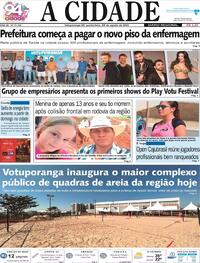 Capa do jornal Jornal A Cidade de Votuporanga 24/08/2023