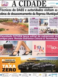 Capa do jornal Jornal A Cidade de Votuporanga 25/02/2023