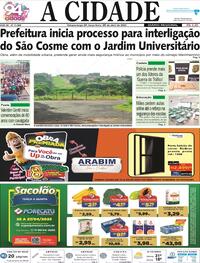 Capa do jornal Jornal A Cidade de Votuporanga 25/04/2023