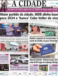 Capa do jornal Jornal A Cidade de Votuporanga 25/05/2023