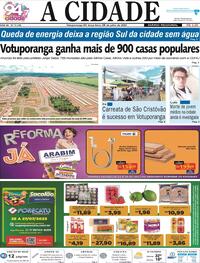 Capa do jornal Jornal A Cidade de Votuporanga 25/07/2023