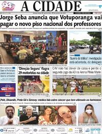 Capa do jornal Jornal A Cidade de Votuporanga 26/01/2023