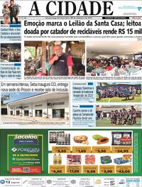 Capa do jornal Jornal A Cidade de Votuporanga 26/09/2023