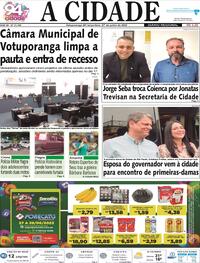 Capa do jornal Jornal A Cidade de Votuporanga 27/06/2023