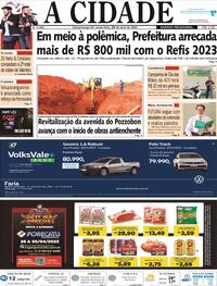 Capa do jornal Jornal A Cidade de Votuporanga 28/04/2023