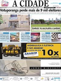 Capa do jornal Jornal A Cidade de Votuporanga 28/06/2023