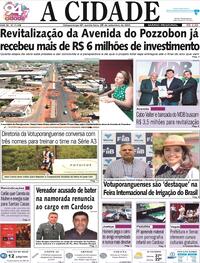 Capa do jornal Jornal A Cidade de Votuporanga 28/09/2023