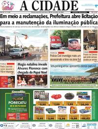 Capa do jornal Jornal A Cidade de Votuporanga 28/11/2023
