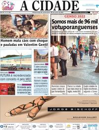 Capa do jornal Jornal A Cidade de Votuporanga 29/06/2023