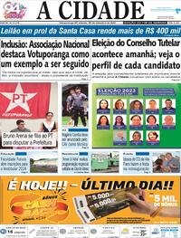 Capa do jornal Jornal A Cidade de Votuporanga 30/09/2023