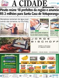 Capa do jornal Jornal A Cidade de Votuporanga 31/10/2023