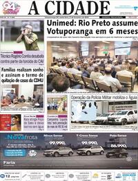 Capa do jornal Jornal A Cidade de Votuporanga 02/02/2024